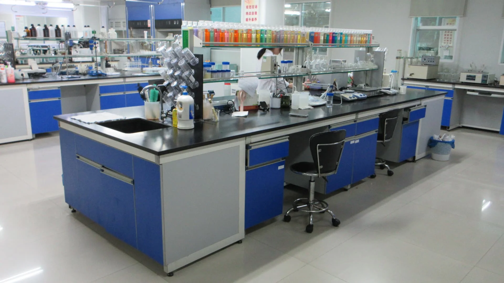 Work spaces behind product development.